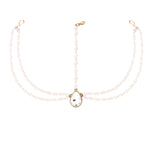 Load image into Gallery viewer, Abhinn Designer Gold Plated Double Side Strand Stones-Pearls Maang Tikka For Women