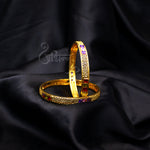 Load image into Gallery viewer, Abhinn Golden Multi Colour Floral Design Bangle Set For Women