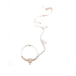 Load image into Gallery viewer, Trendy Designer Silver Plated Large Hoop Nose ring with CZ Crystal Stones