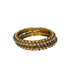 Load image into Gallery viewer, Abhinn Designer Golden Plated Beautiful Design Kundan Stone Bangles For Women