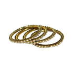 Load image into Gallery viewer, Abhinn Latest Bangles Set with Kundan Stones with Jali Design (Set of 4) For Women