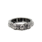 Load image into Gallery viewer, Abhinn Silver Replica Bangle With Floral Design For Women.