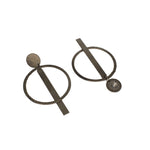 Load image into Gallery viewer, Abhinn Western Geometrical Hammered Design Dangler Earrings For Women