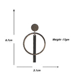 Load image into Gallery viewer, Abhinn Western Geometrical Hammered Design Dangler Earrings For Women