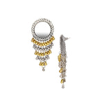 Load image into Gallery viewer, Abhinn Dual Tone Dangler With Mirror Stud Jhalar Earrings For Women