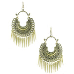 Load image into Gallery viewer, Abhinn Stylish German Golden Oxidized Crescent Chandbali Earrings for Women