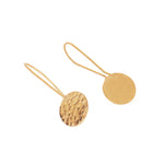 Load image into Gallery viewer, Abhinn Beautiful Hammered Rose-gold Circle Drop Earrings For Women