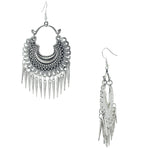 Load image into Gallery viewer, Abhinn Stylish German Silver Oxidized Crescent Chandbali Earrings for Women
