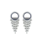 Load image into Gallery viewer, Abhinn Stylish German Silver Afghani Jhalar Earrings for Women