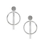 Load image into Gallery viewer, Abhinn Western Geometrical Hammered Design Dangler Earrings For Women