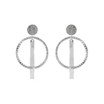 Load image into Gallery viewer, Abhinn Western Geometrical Hammered Design Dangler Earrings For Women