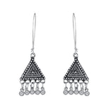 Load image into Gallery viewer, Abhinn Classy Silver Plated Geometrical Shape Hoops Earrings For Women