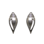 Load image into Gallery viewer, Abhinn Silver Replica Unique Shankh Design Stud Earrings For Girls