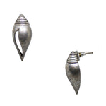 Load image into Gallery viewer, Abhinn Silver Replica Unique Shankh Design Stud Earrings For Girls