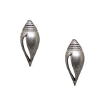 Load image into Gallery viewer, Abhinn Silver Replica Unique Shankh Design Stud Earrings For Girls