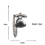 Load image into Gallery viewer, Abhinn Silver Replica Antique Telephone Design Earrings For Women