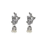 Load image into Gallery viewer, Abhinn Silver Replica Tree Branch Stud Jhumka Earring For Women