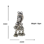 Load image into Gallery viewer, Abhinn Silver Oxidised Parrot Design Dangler Earring With Ghungroo For Women