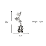 Load image into Gallery viewer, Abhinn Silver Replica Leaves Studs With Bird Cage Jhumki For Women