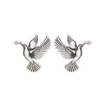 Load image into Gallery viewer, Abhinn Silver Replica Bird Design Studs Earrings