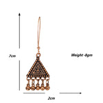 Load image into Gallery viewer, Abhinn Classy Copper Plated Geometrical Shape Hoops Earrings For Women