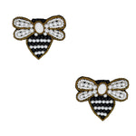 Load image into Gallery viewer, Hastkalakari Handmade Quirky Honey-Bee Design Beaded Dangler Earrings For Women