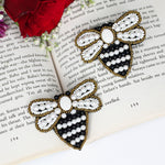 Load image into Gallery viewer, Hastkalakari Handmade Quirky Honey-Bee Design Beaded Dangler Earrings For Women