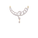 Load image into Gallery viewer, Abhinn Stylish Gold Plated Floral Design Mangal Sutra Mangalsutra With Earrings For Women