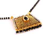 Load image into Gallery viewer, Abhinn Latest Gold Plated Black Beaded Chain with Pendant Studded Mangalsutra