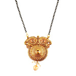 Load image into Gallery viewer, Abhinn Beautiful Designer Gold Plated With CZ Stones Mangal Sutra With Earrings For Women