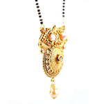 Load image into Gallery viewer, Abhinn Beautiful Designer Gold Plated With CZ Stones Mangal Sutra With Earrings For Women