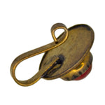 Load image into Gallery viewer, Abhinn Unique Golden Oxidised Round Red Pearl Non-Pierced Nose Pin For Women