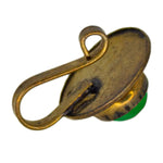 Load image into Gallery viewer, Abhinn Golden Oxidised Green Round Non-Pierced Nose Pin For Women