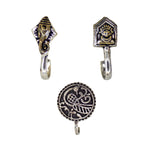 Load image into Gallery viewer, Abhinn Combo of 3 Designer Dual Tone Oxidised Non-Pierced Nose Pin For Women