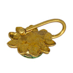 Load image into Gallery viewer, Abhinn Traditional Gold-Plated Floral Design With White Kundan Nose Pin For Women