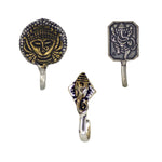 Load image into Gallery viewer, Abhinn Combo of 3 Oxidised Dual Tone Temple Design Non-Pierced Nose Pin For Women