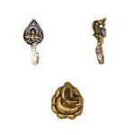 Load image into Gallery viewer, Abhinn Combo of 3 Dual Tone Oxidised Ganesha-Peacock Design Non-Pierced Nose Pin For Women