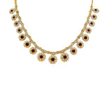 Load image into Gallery viewer, Latest Royal Designer Crystal Stone Necklace and Stud Earrings