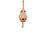 Load image into Gallery viewer, Abhinn Royal Gold Plated Designer Kundan Pink Petal Design Necklace Set For Women