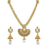 Load image into Gallery viewer, Royal Gold Plated Designer Kundan Stone Rani Har Design Necklace Set