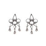 Load image into Gallery viewer, Abhinn Silver Oxidised Geometrical Design With Mirror Work Necklace Set For Women