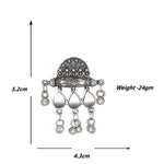 Load image into Gallery viewer, Abhinn Silver Oxidised Unique Floral Design With Mirror Work Necklace Set For Women