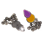 Load image into Gallery viewer, Abhinn Afghani Silver Oxidised Tribal Multi Color Choker Set For Women