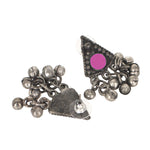 Load image into Gallery viewer, Abhinn Afghani Silver Oxidised Tribal Multi Color Choker Set For Women