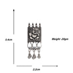 Load image into Gallery viewer, Abhinn Silver Oxidised Ganesha Design Necklace Set With Mirror For Women