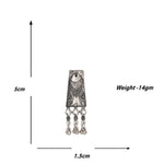 Load image into Gallery viewer, Abhinn Silver Oxidised Ethnic Fish Design With White CZ Stones Necklace Set For Women