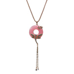 Load image into Gallery viewer, Beautiful Designer Golden Butterfly on Pink Pendant