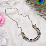 Load image into Gallery viewer, Abhinn Silver Replica Tribal Parrot Design Pendant With CZ Stones For Women