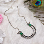 Load image into Gallery viewer, Abhinn Silver Replica Tribal Parrot Design Pendant With CZ Stones For Women