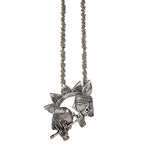 Load image into Gallery viewer, Abhinn Silver Oxidised Ethnic Radha-Krishna Pendant For Women